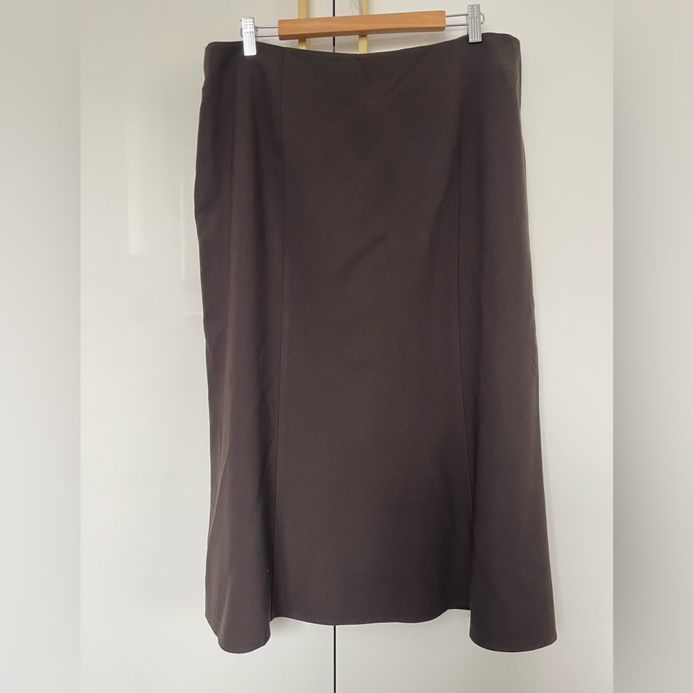 Louben vintage 98% wool midi skirt size 16